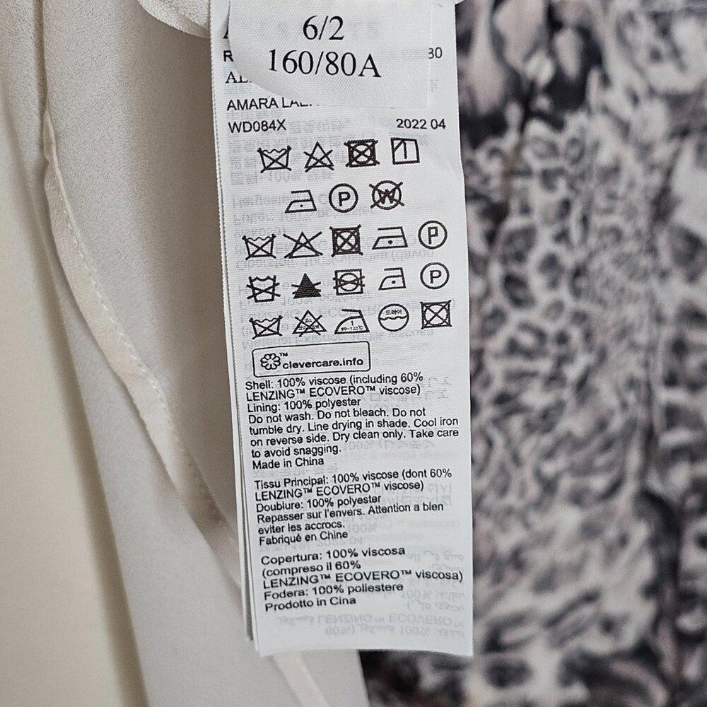 NWT All Saints Women's Gray Patterned Dress Size 2 - Picture 7 of 7